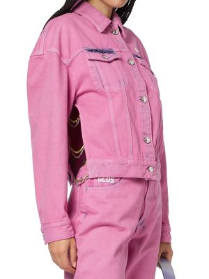 Джинсовая куртка Gcds розовая