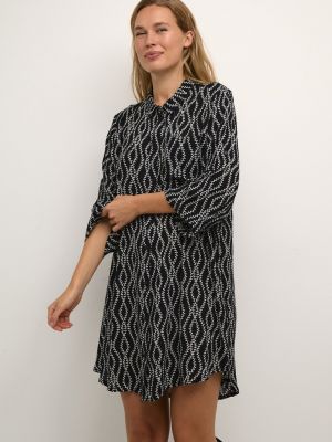 Платье-рубашка с принтом с янтарем Kaffe черное