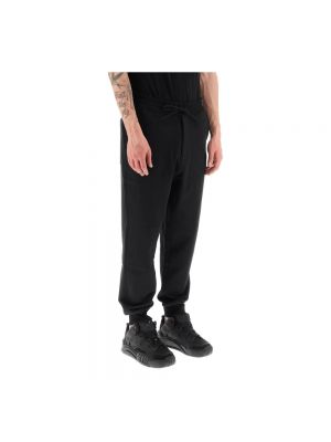 Pantalones de chándal de algodón Y-3 negro