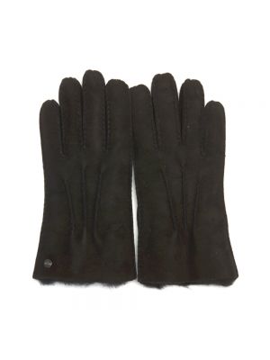 Rękawiczki z futerkiem Ugg czarne