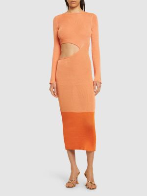 Asimetrična maksi haljina Baobab narančasta