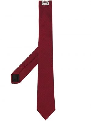 Hedvábná kravata Givenchy červená