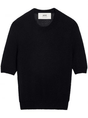 Top court en tricot Ami Paris noir
