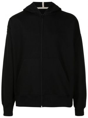 Reverzibilna jakna s kapuco s potiskom Osklen črna