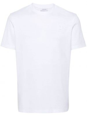 Βαμβακερή μπλούζα Ferragamo λευκό