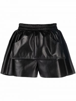 Skinn shorts The Mannei svart