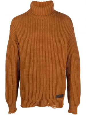 Sweter Dsquared2 pomarańczowy