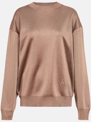 Пуловер Alaã¯a кафяво