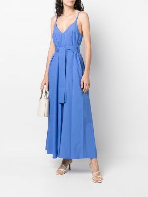Kleid mit v-ausschnitt P.a.r.o.s.h. blau