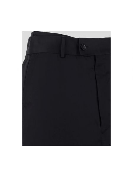 Falda larga de raso de viscosa elegante Mm6 Maison Margiela negro