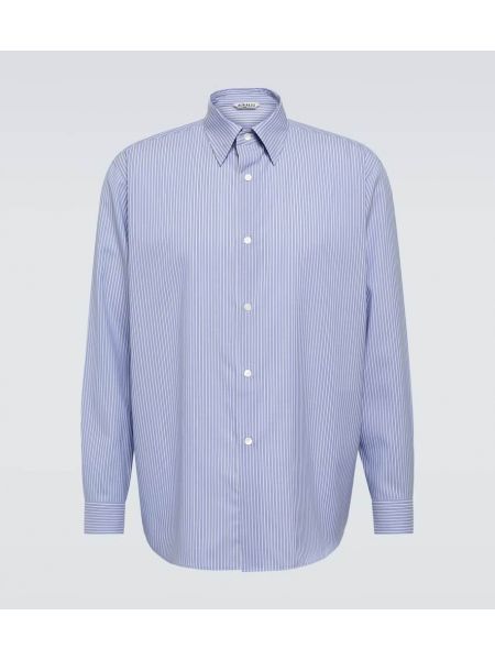 Camisa de lana Auralee azul