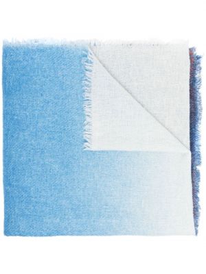 Echarpe en tricot à motif dégradé Faliero Sarti bleu