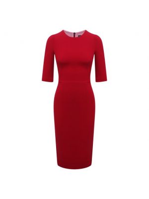 Шерстяное платье Dolce & Gabbana красное