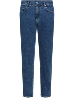 Puuvillased kitsa lõikega teksapüksid Karl Lagerfeld Jeans sinine