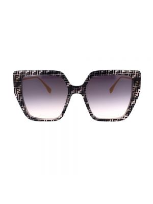 Okulary przeciwsłoneczne w geometryczne wzory oversize Fendi