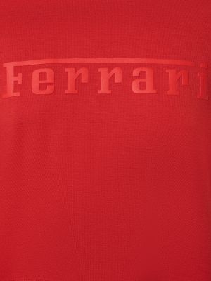 Viskózová mikina bez kapucne Ferrari červená