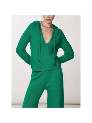 Sudadera con capucha de tela jersey Patrizia Pepe verde