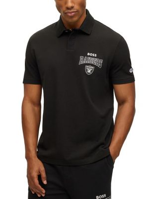 Коллекция мужских рубашек-поло BOSS by Hugo Boss x NFL, Las Vegas Raiders - Black