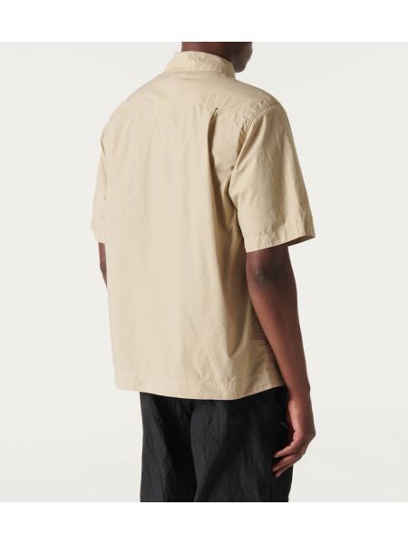 Camisa de algodón Stone Island beige