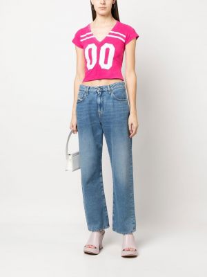 T-krekls ar apdruku Collina Strada rozā