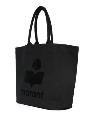Bavlnená nákupná taška Isabel Marant čierna