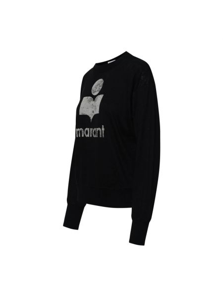 Leinen sweatshirt Isabel Marant Etoile schwarz