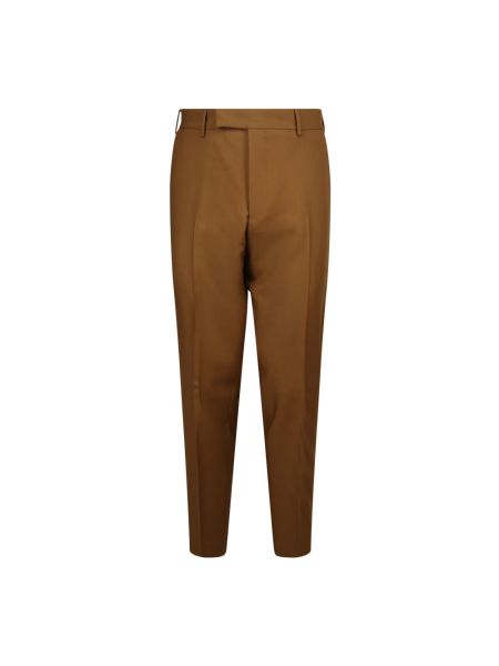 Pantalon en laine en mohair Pt Torino marron