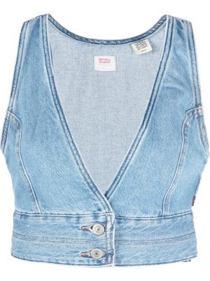 Ärmlös tröja Levi's blå