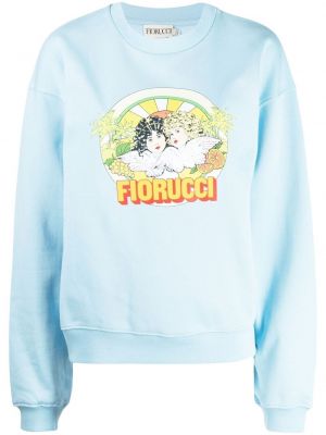 Trykt genser Fiorucci blå