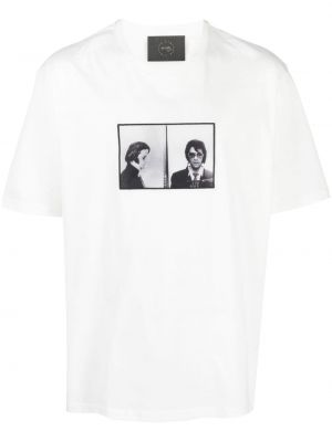 T-shirt con stampa Limitato bianco