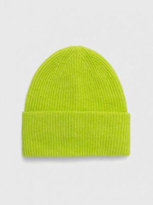 Вовняна шапка Samsoe Samsoe зелена