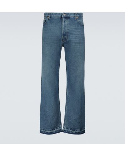 Priliehavé džínsy s rovným strihom Valentino modrá