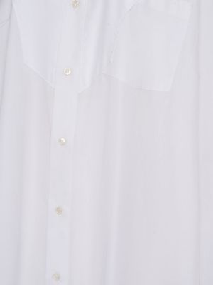 Koszula bawełniana oversize Maison Margiela biała
