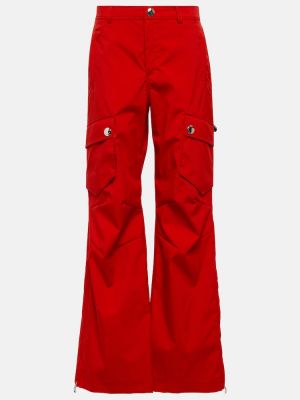 Cargo kalhoty relaxed fit Dolce&gabbana červené