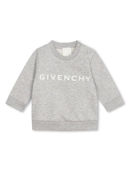 Printti collegepaita tytöille Givenchy Kids harmaa