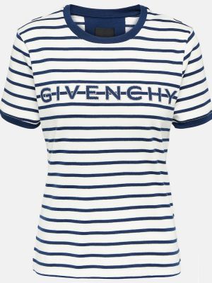 Pruhované bavlnené priliehavé tričko Givenchy