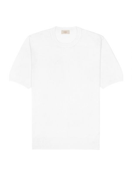 Leinen t-shirt aus baumwoll Altea weiß