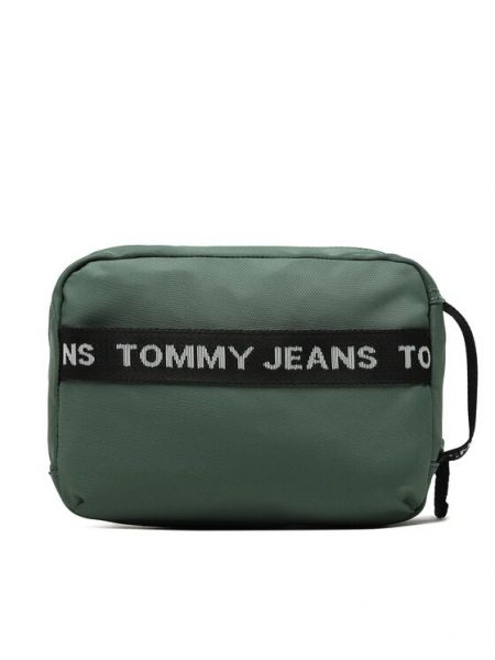 Nylónová kozmetická taška Tommy Jeans zelená