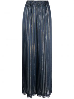 Панталон с дантела Oséree синьо