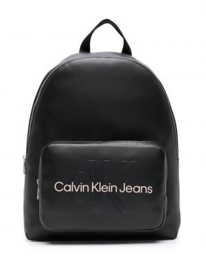 Dabīgās ādas mugursoma Calvin Klein Jeans