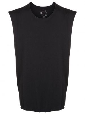 Kokvilnas t-krekls bez piedurknēm Osklen melns