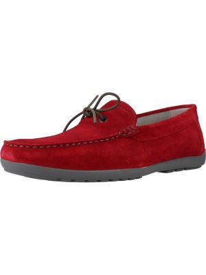 Loafers Geox czerwone