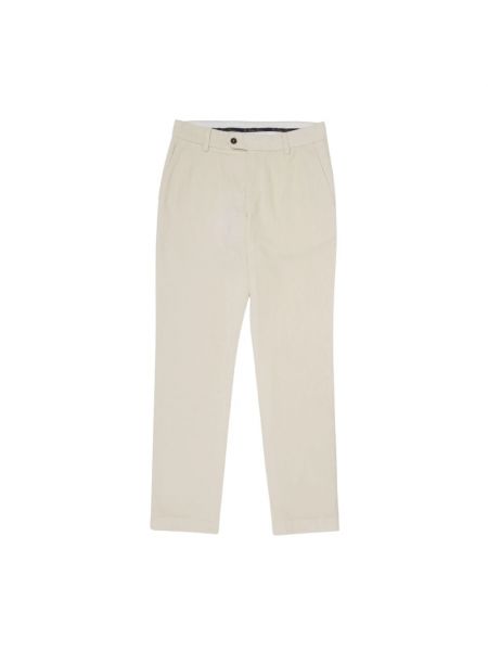 Pantalon chino en coton Brooks Brothers blanc
