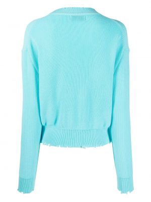 Sweter bawełniany Laneus niebieski