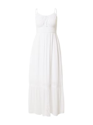 Макси рокля Hollister бяло