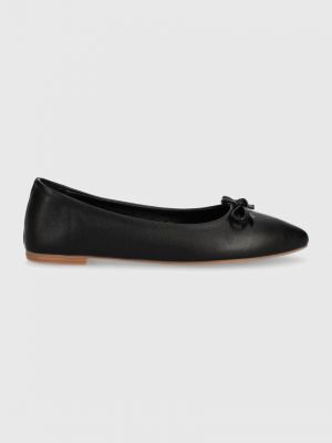 Bőr balerina cipők Charles Footwear fekete