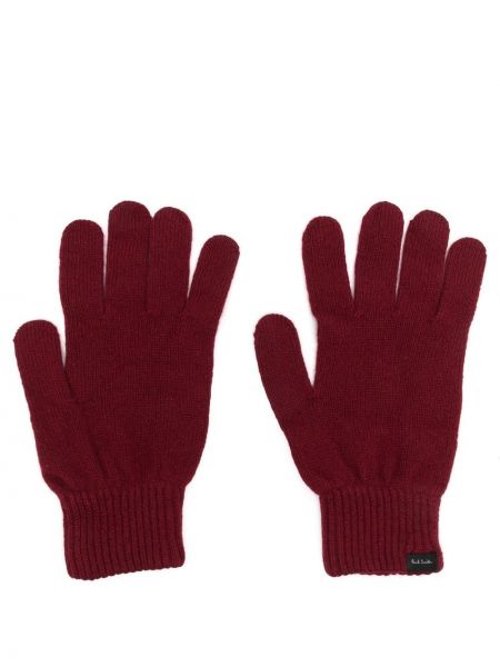 Kašmírové rukavice z merina Paul Smith červená