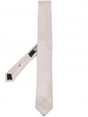 Svilena kravata iz žakarda Karl Lagerfeld bež