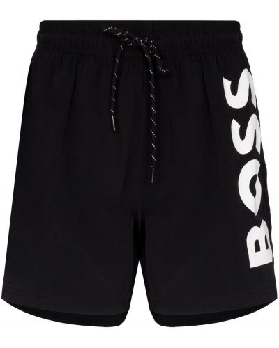 Trykt shorts Boss svart