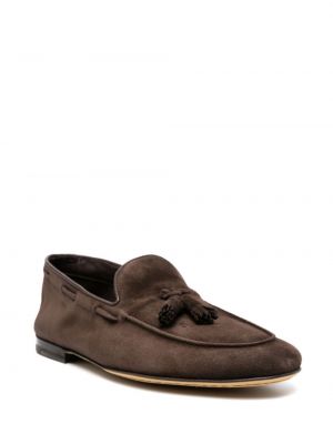 Seemisnahksed loafer-kingad Officine Creative pruun